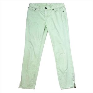 Free People light green cropped jeans 29